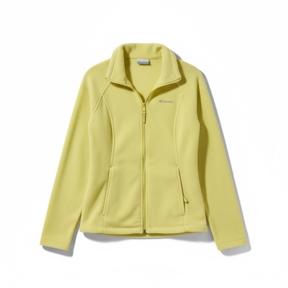 Columbia Jackets & Blazers - COLUMBIA Women's Yellow Fleece Zip Up Jacket Size Medium